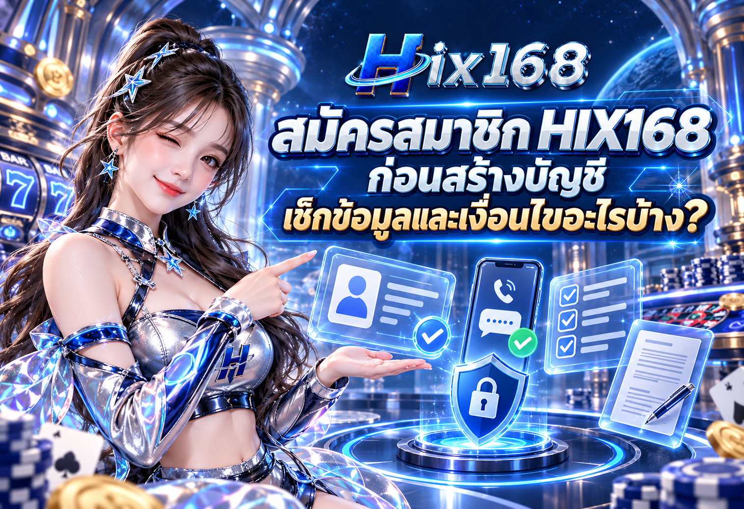 สมัครสมาชิก HIX168 ก่อนสร้างบัญชี เช็กข้อมูลและเงื่อนไขอะไรบ้าง?